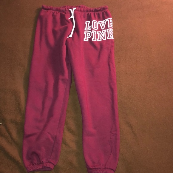 sweatpants with writing on the back